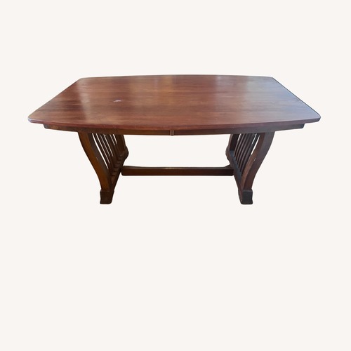 Used Vintage/Antique Finds Dark Brown Dining Table for sale on AptDeco