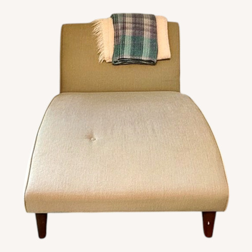 Used Light Brown Fabric Chaise Lounge for sale on AptDeco