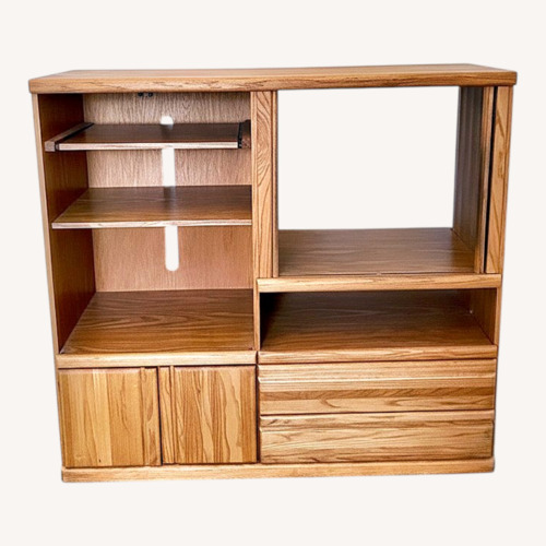 Used Oak Entertainment Center for TV for sale on AptDeco
