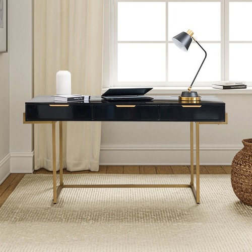 Used Wayfair Black Lacquer Desk for sale on AptDeco