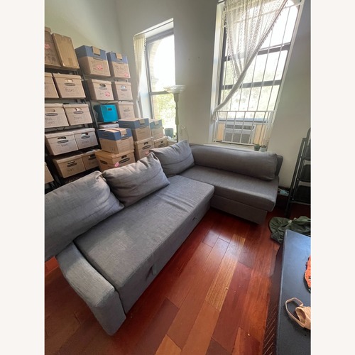 Used IKEA FRIHETEN Light Gray Sleeper Sofa for sale on AptDeco