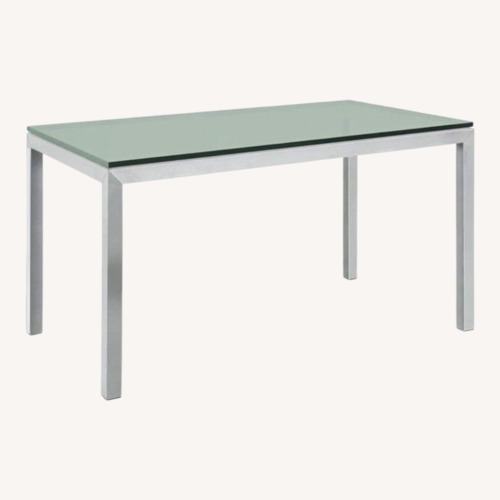 Used Room & Board Parsons Glass Desk for sale on AptDeco
