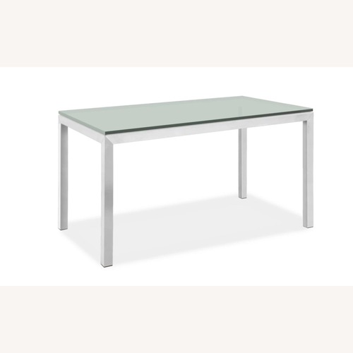 Used Room & Board Parsons Glass Desk for sale on AptDeco