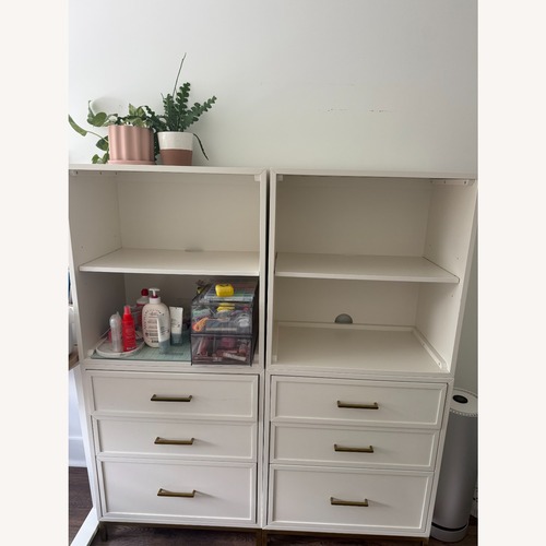 Used Pottery Barn Teen Blaire Bookcase & Drawer Pair for sale on AptDeco