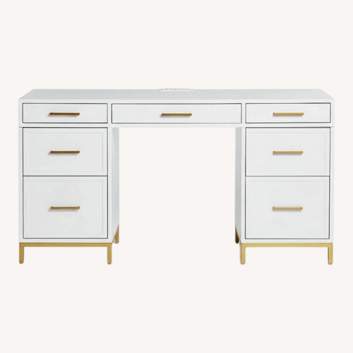 Used Pottery Barn Teen Blaire Smart Storage Desk for sale on AptDeco