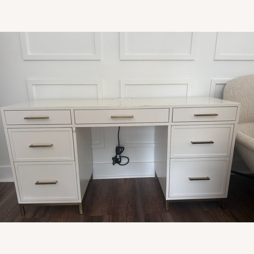 Used Pottery Barn Teen Blaire Smart Storage Desk for sale on AptDeco