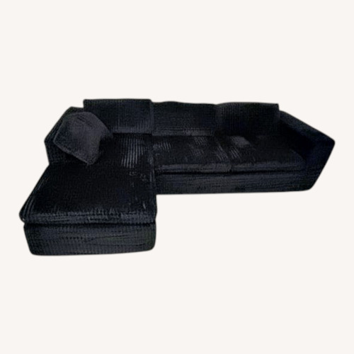 Used Black Fabric 2 Piece Sectionals for sale on AptDeco