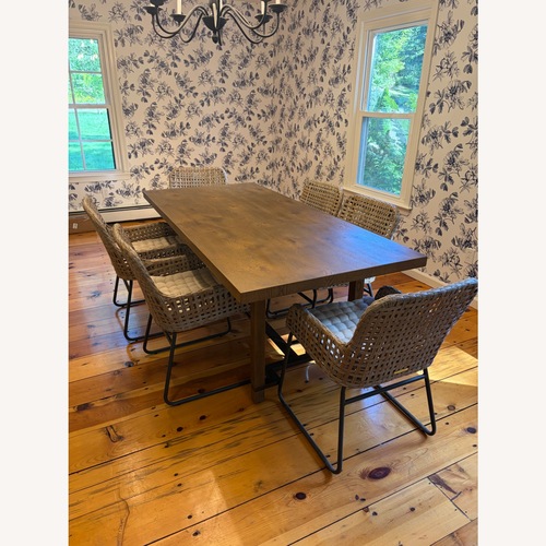 Used Ballard Designs Dining Table + 8 Dining Chairs for sale on AptDeco