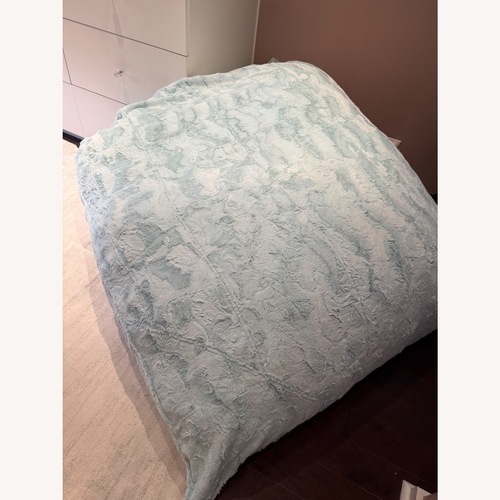 Used LoveSac Blue Fabric Pillow Sac for sale on AptDeco