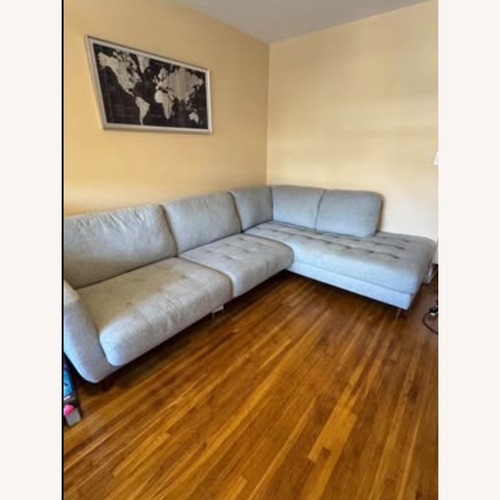 Used Living Spaces Ginger Gray Sleeper Sofa for sale on AptDeco