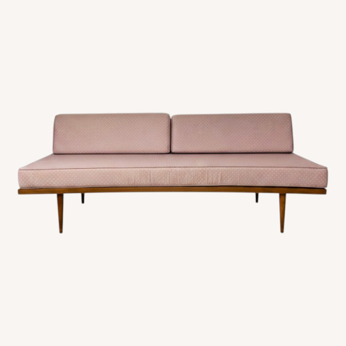 Used Vintage Mid-Century Modern Pink Sofa Daybed for sale on AptDeco