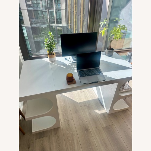Used Amazon White Wood Desk for sale on AptDeco