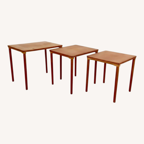 Used Vintage Teak Nesting Tables – Set of 3 for sale on AptDeco