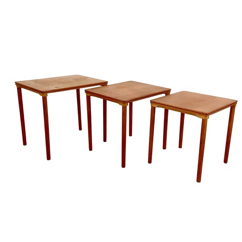 Used Vintage Teak Nesting Tables – Set of 3 for sale on AptDeco