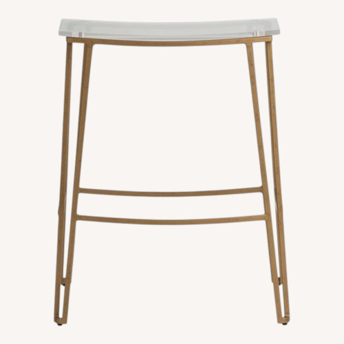 Used Gabby Pierce Stool Acrylic+ Iron for sale on AptDeco