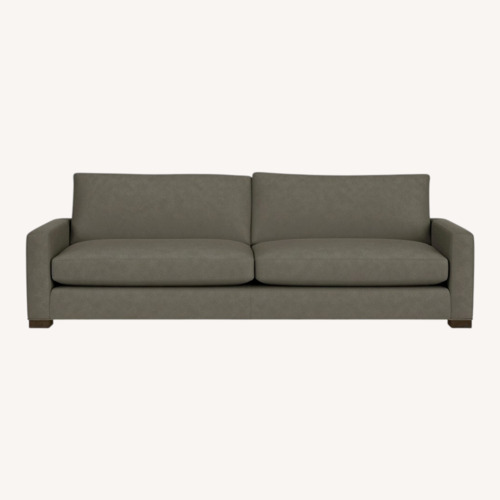 Used Room & Board Dark Gray Leather Couch for sale on AptDeco