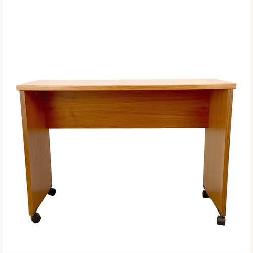Used Vintage Teak Rolling Desk / Console Table for sale on AptDeco
