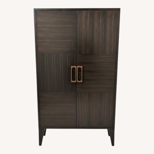 Used Arteriors Home Dark Brown Wood Armoire for sale on AptDeco