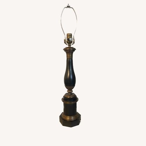 Used Vintage/Antique Black Metal Table Lamp for sale on AptDeco