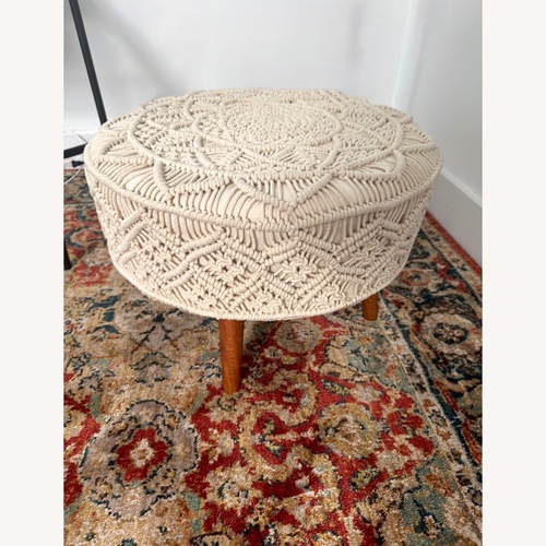 Used Fabric Ottoman for sale on AptDeco