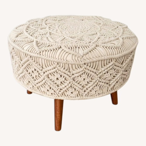 Used Fabric Ottoman for sale on AptDeco