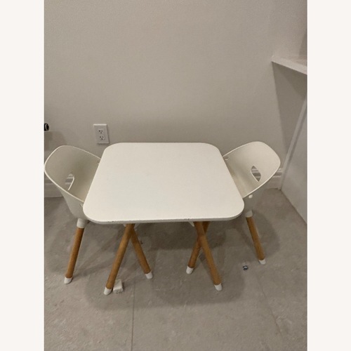 Used Lalo The Play Kit Wood Table & 2 Chairs for sale on AptDeco