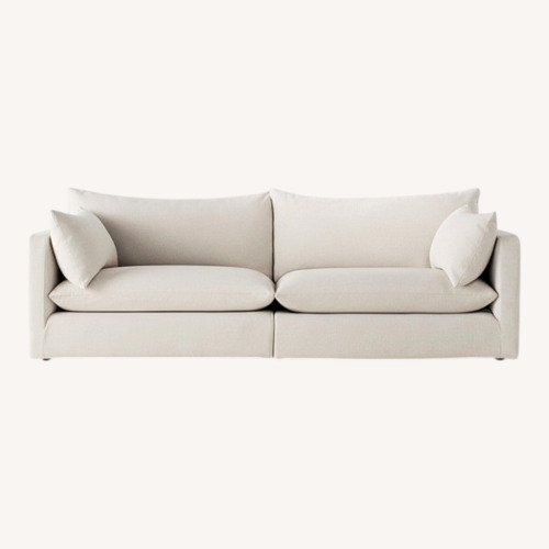 Used Crate & Barrel Light Gray 2 Piece Sectional for sale on AptDeco
