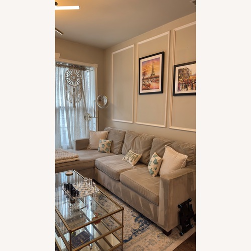 Used West Elm Harmony Natural 2 Piece Sectional for sale on AptDeco