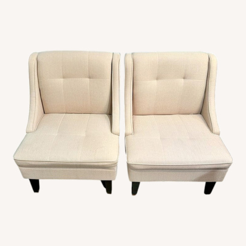 Used Light Brown Fabric Accent Chair for sale on AptDeco