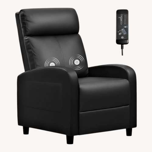 Used Dark Brown Leather Recliner for sale on AptDeco