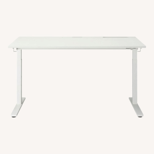 Used IKEA White Wood Desk for sale on AptDeco