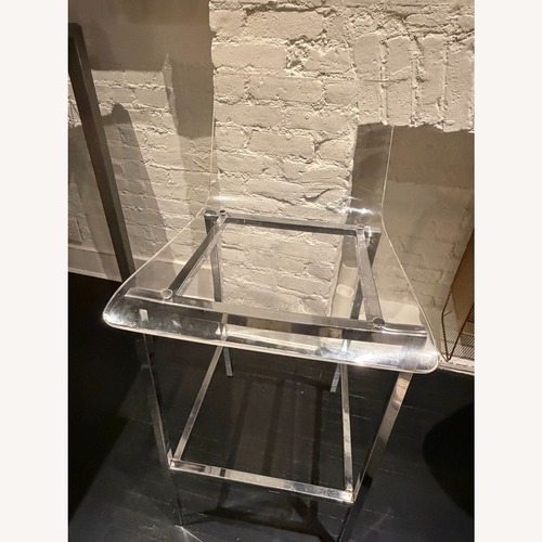Used CB2 Chiaro Acrylic Counter Stools - Set of 3 for sale on AptDeco