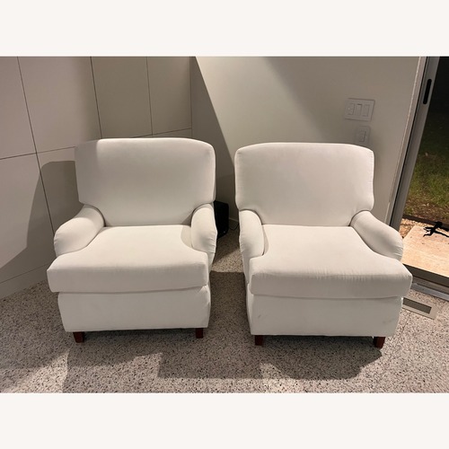 Used Pristine White Accent Chairs for sale on AptDeco