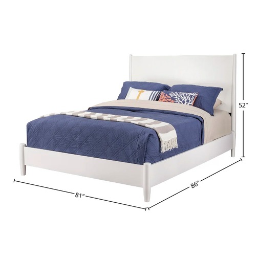 Used AllModern Light Gray Wood King Bed for sale on AptDeco
