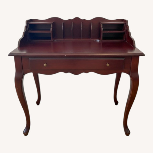 Used Dark Brown Wood Desk for sale on AptDeco