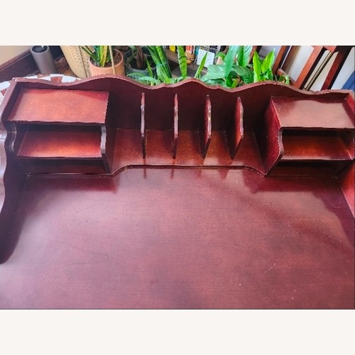 Used Dark Brown Wood Desk for sale on AptDeco