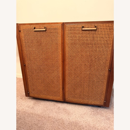 Used Jack Cartwright Inc. Mid Century Wood Bar Cart for sale on AptDeco