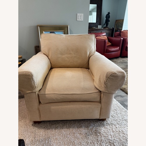 Used Natural Fabric Armchairs for sale on AptDeco