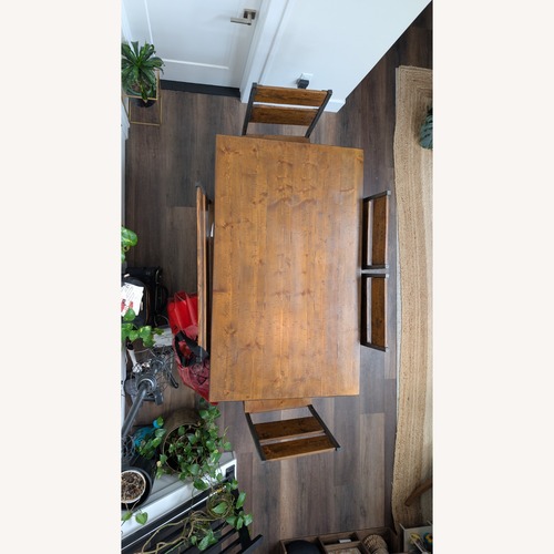 Used Raymour & Flanigan Natural Wood Dining Set for sale on AptDeco