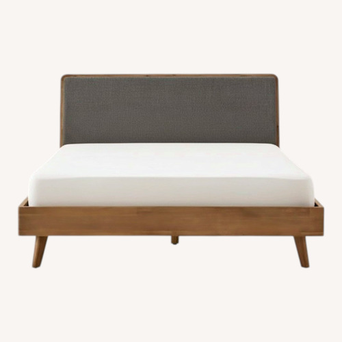 Used Castlery Seb Light Brown Wood Queen Bed for sale on AptDeco