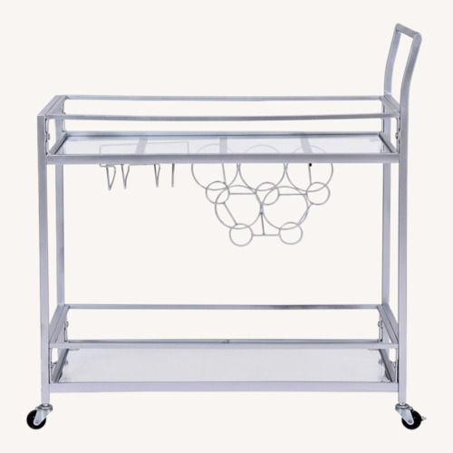 Used FirsTime & Co. Silver Delilah Bar Cart for sale on AptDeco