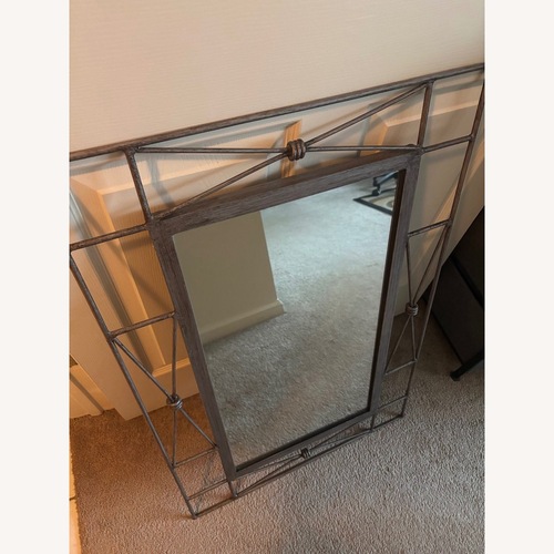 Used Silver Metal Wall Mirror for sale on AptDeco