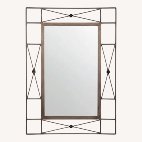 Used Silver Metal Wall Mirror for sale on AptDeco