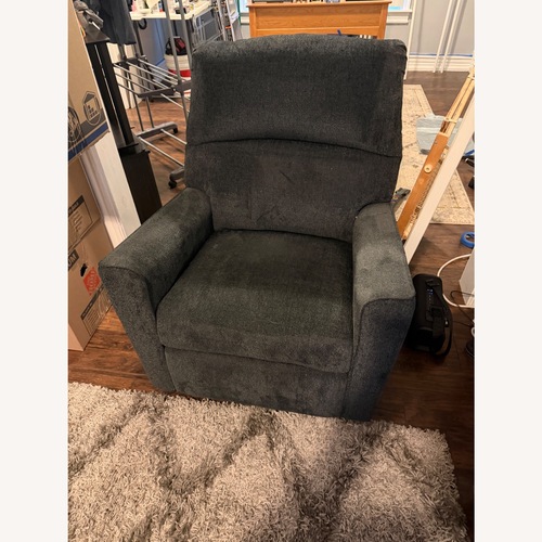 Used Ashley Furniture Altari Dark Gray Fabric Recliner for sale on AptDeco