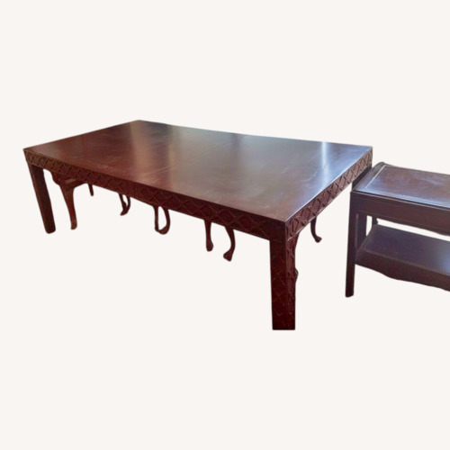 Used Vintage/Antique Finds Dark Brown Dining Table for sale on AptDeco