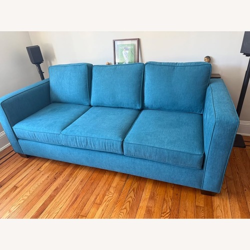 Used Apt2b Catalina Blue Fabric 3+ Seater Sofa for sale on AptDeco