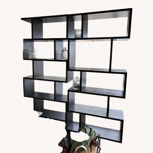 Used Black Wood Bookcase for sale on AptDeco