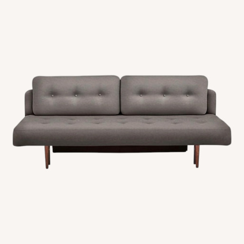 Used Room & Board Blue Deco Futon Convertible for sale on AptDeco