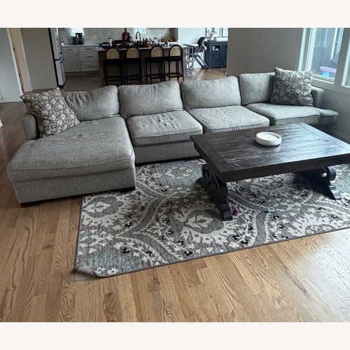 Used Art Van Light Gray Fabric 3+ Seater Sofa for sale on AptDeco
