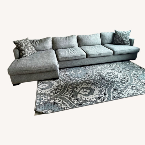 Used Art Van Light Gray Fabric 3+ Seater Sofa for sale on AptDeco